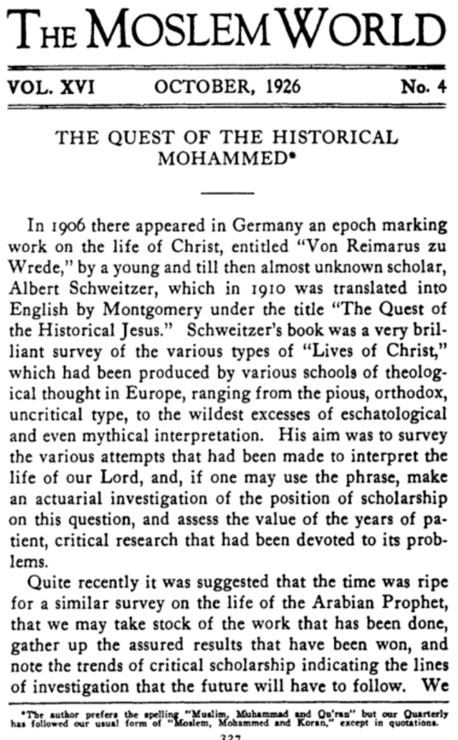 image from The Character of Muhammad in Ibn Ishāq's Biography